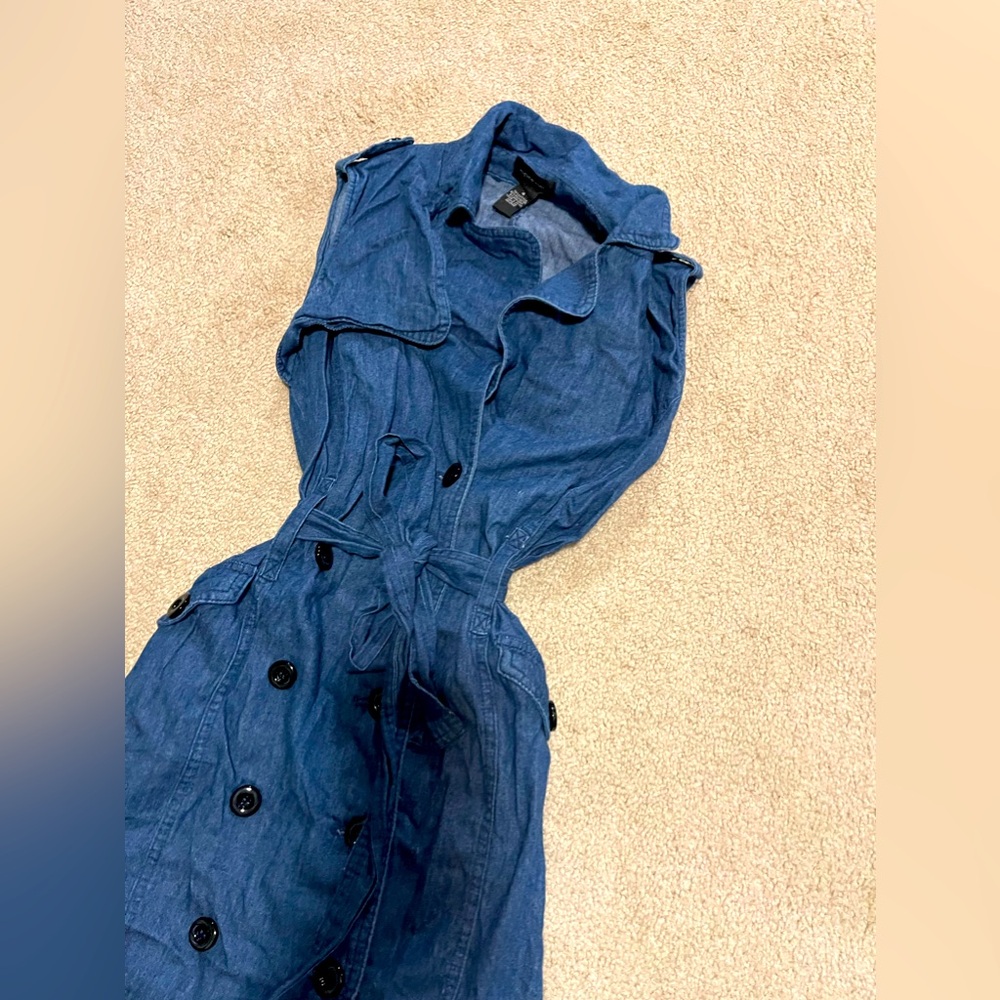 Denim trench dress size 4